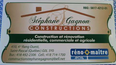 Construction Stéphane Gagnon inc.